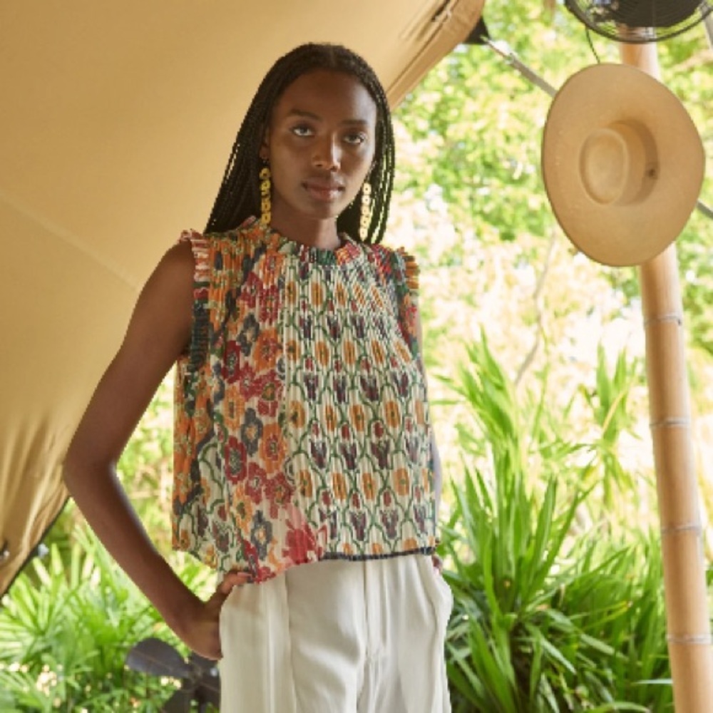 Carolina K Pleated Lisa Blouse